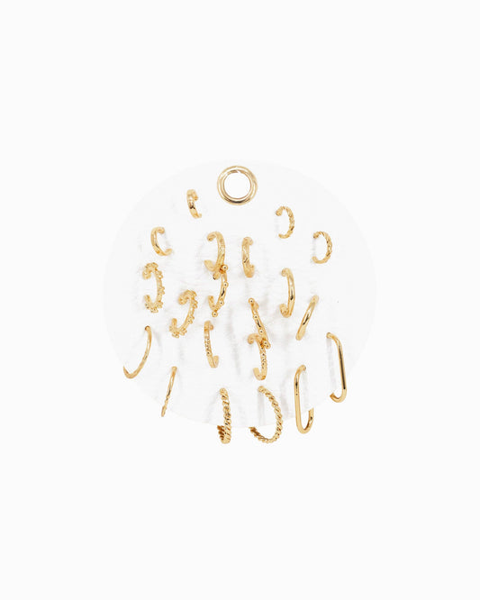 Minimal Hoop Earring Set, Value Pack Set of 10