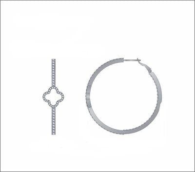 Clover Hoop Earrings