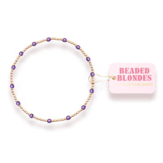 PURPLE DAINTY POPPI BRACELET