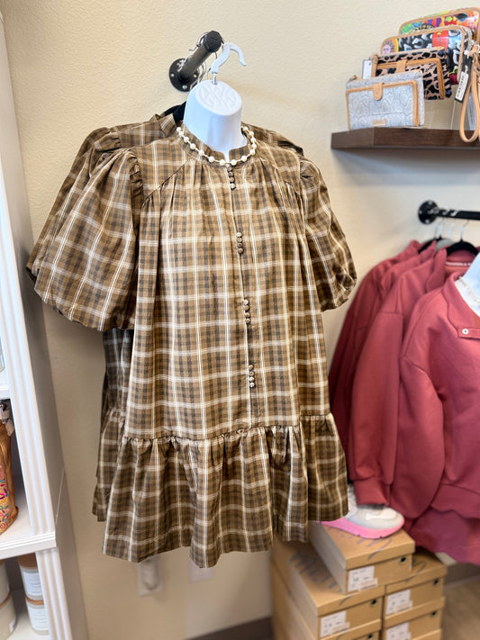 HARVEST CHECK DRESS