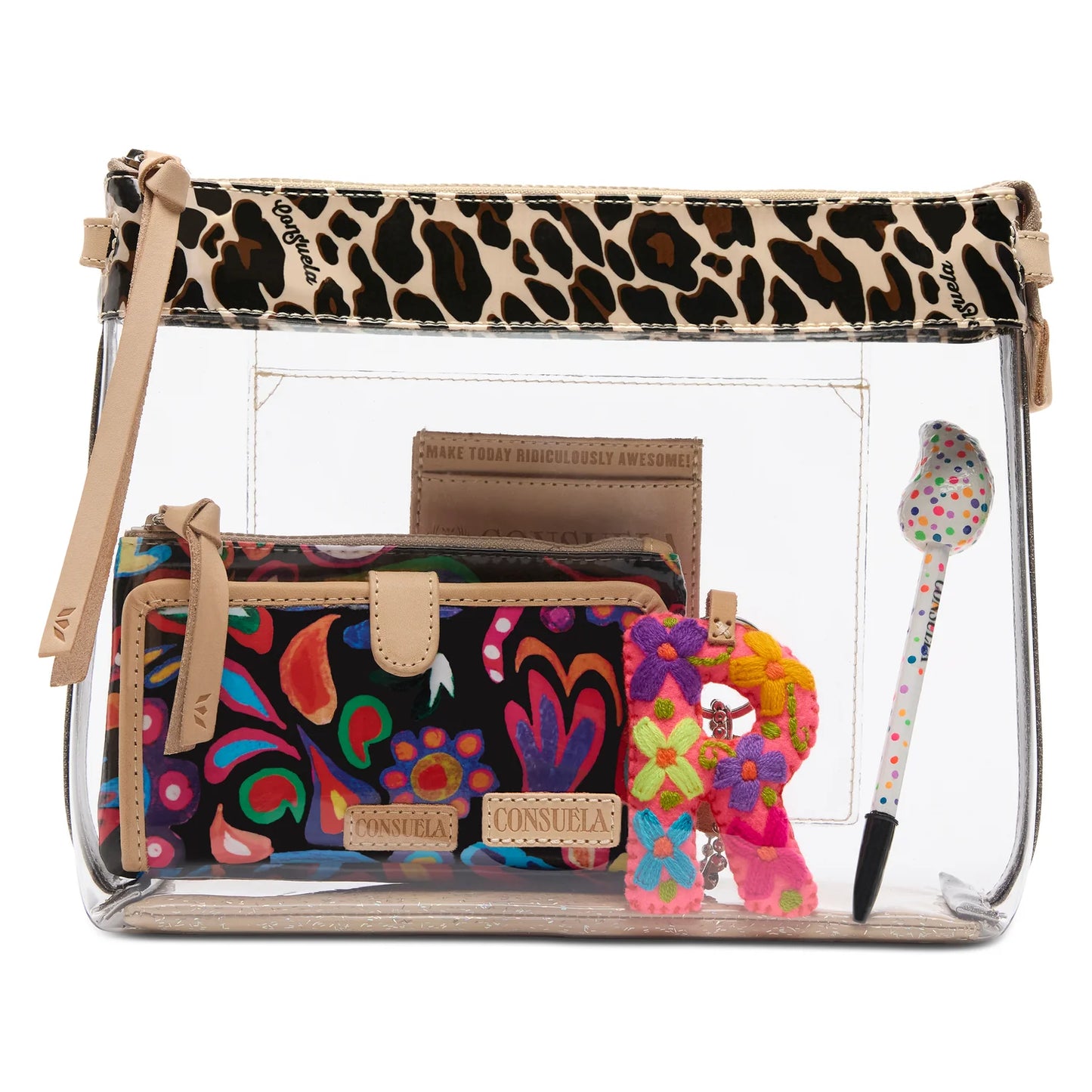 CLEAR DOWNTOWN CROSSBODY- MONA