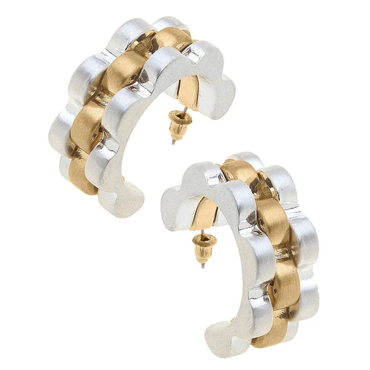 Carter Watchband Chunky Earrings