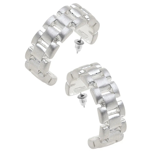 Carter Watchband Hoop Earrings