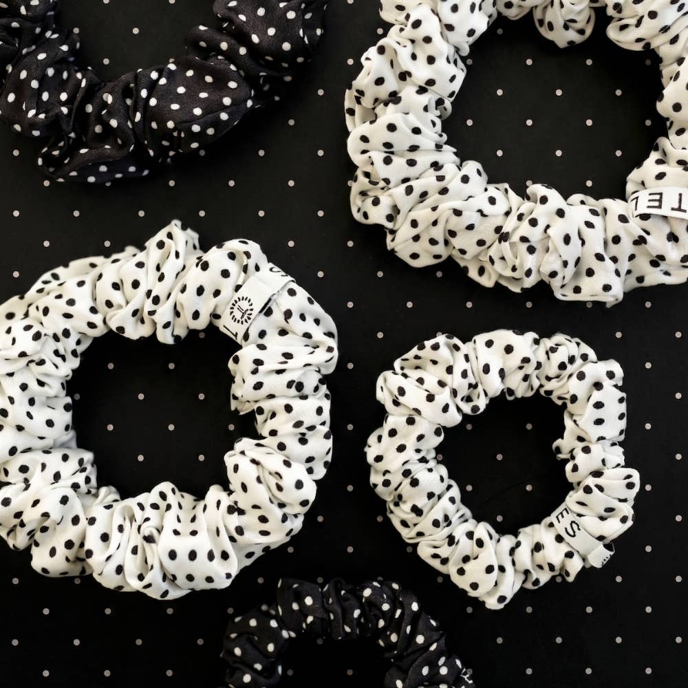 Polka Dot Party | Small | Silk Scrunchies
