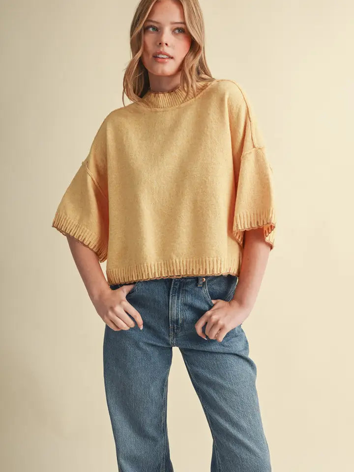 Autumn Butter Yellow Sweater