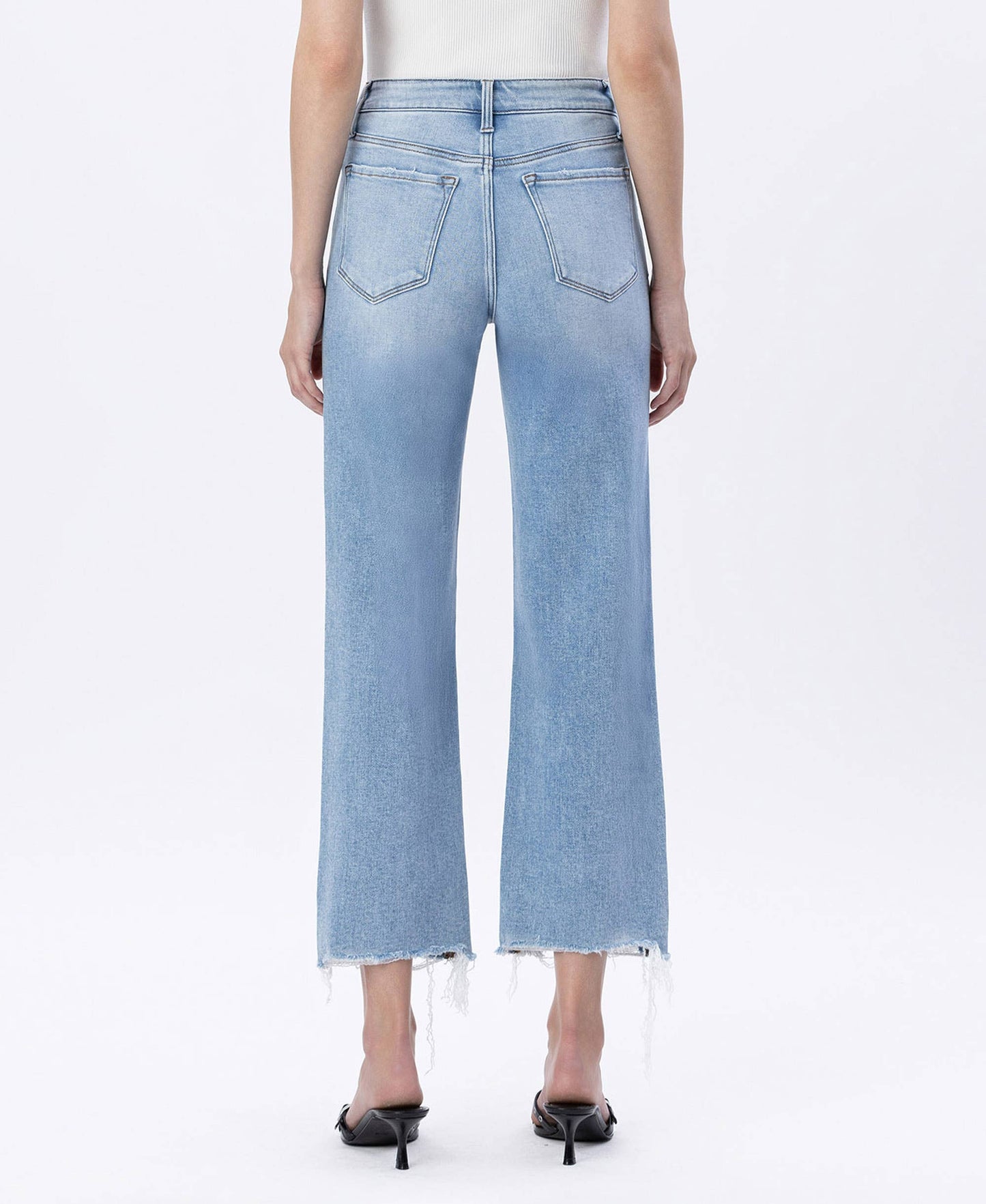 Jaylene Crop Slim Wide Jeans