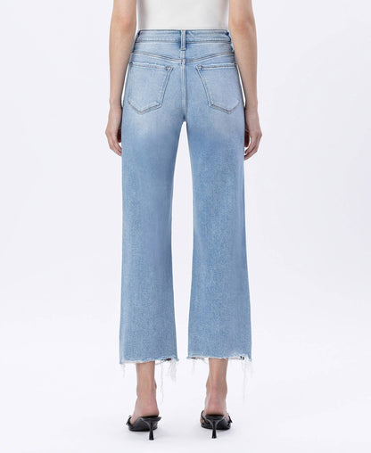 Jaylene Crop Slim Wide Jeans
