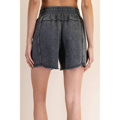 MINERAL WASHED TERRY SHORT