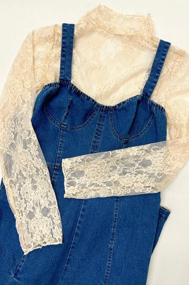 Already There Sheer Lace Top