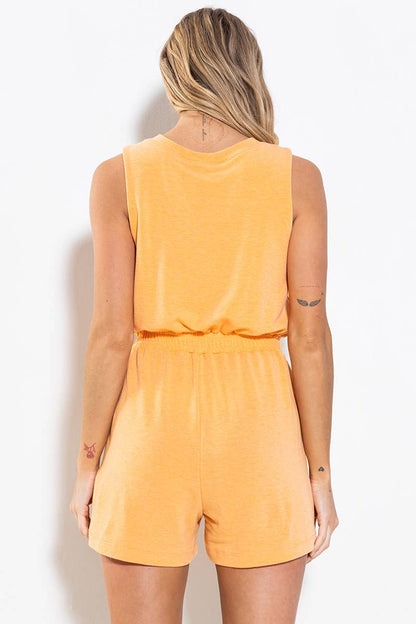 Dee Soft Touch Smocked Waist Romper