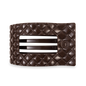 Flat Rectangle Hair Clip | Large | Truly Taupe Quilted