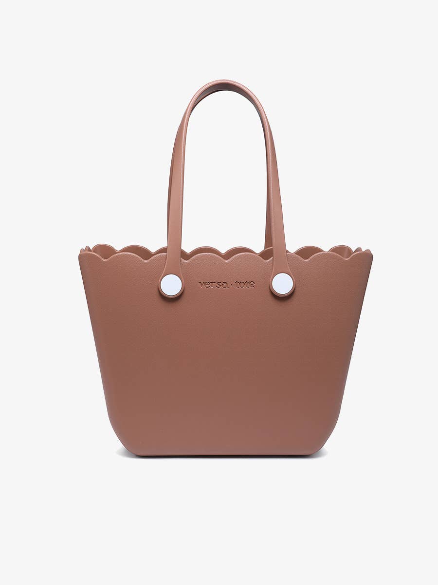 Rose Scalloped Versa Tote w/ Interchangeable Straps