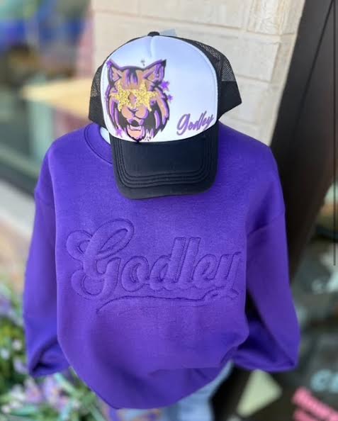 Vintage Game Day Tone on Tone Applique Sweatshirt