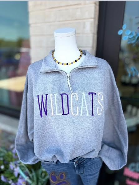 Godley Embroidered Quarter Zip Pullover