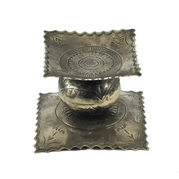 Silver candle holders