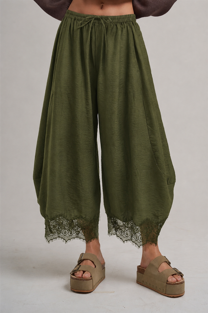 CECE FLOWY WIDE BALLOON LEG PANTS