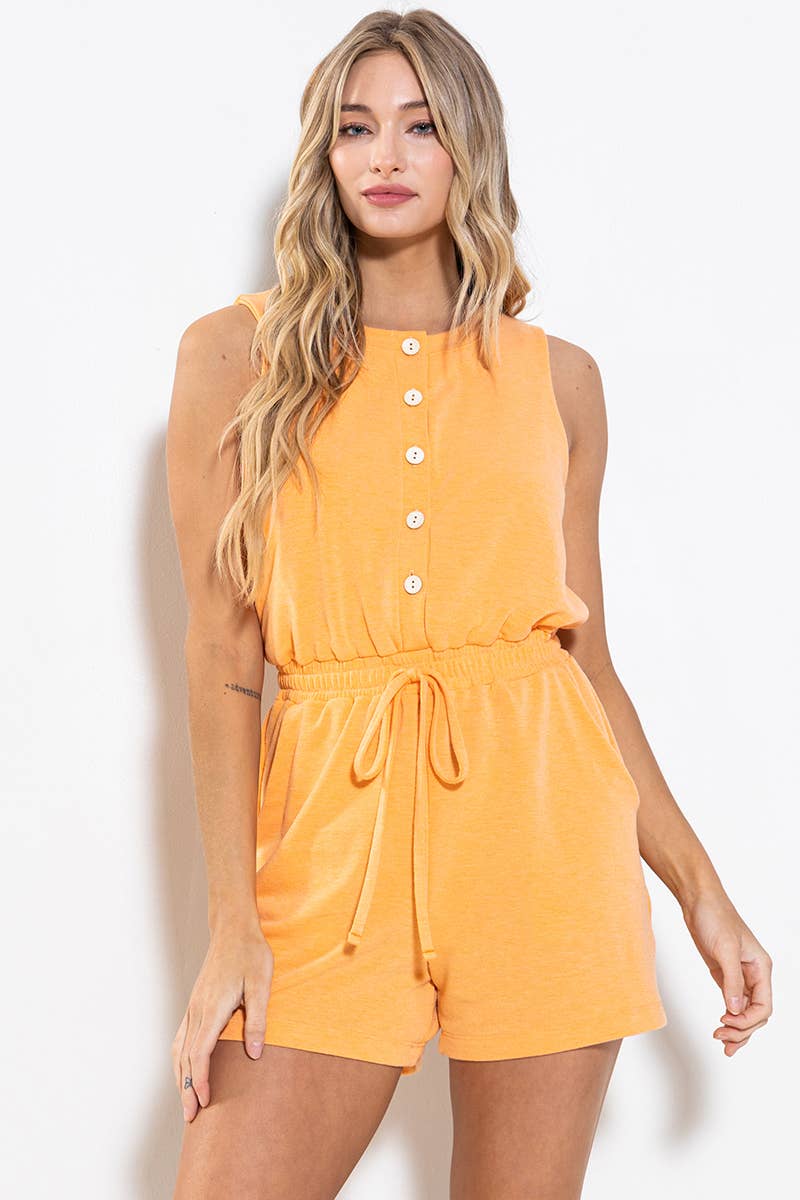 Dee Soft Touch Smocked Waist Romper