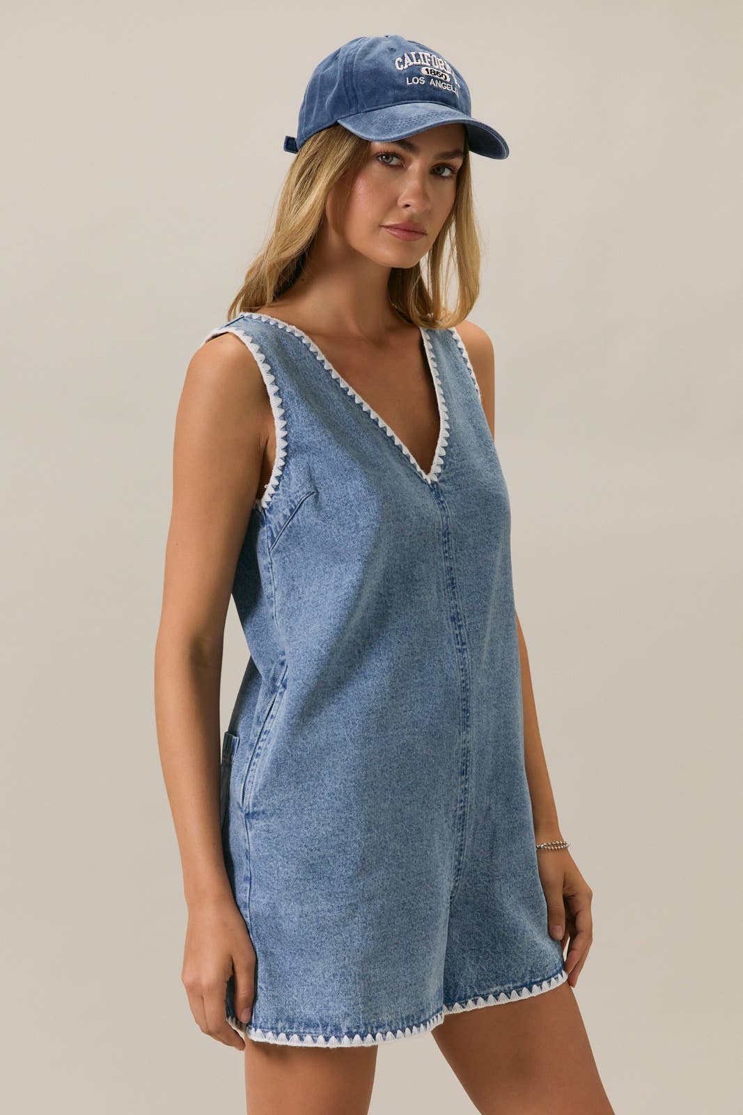 BRIAR DENIM ROMPER
