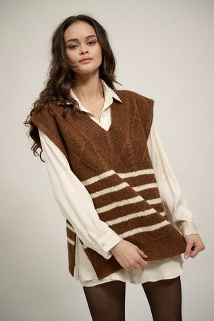 Cable Knit Vest