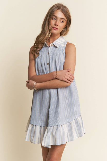 Anastasia Striped Mini Dress
