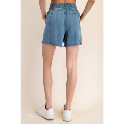 MINERAL WASHED TERRY SHORT