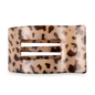 Flat Rectangle Hair Clip | Large | Blonde Tortoise