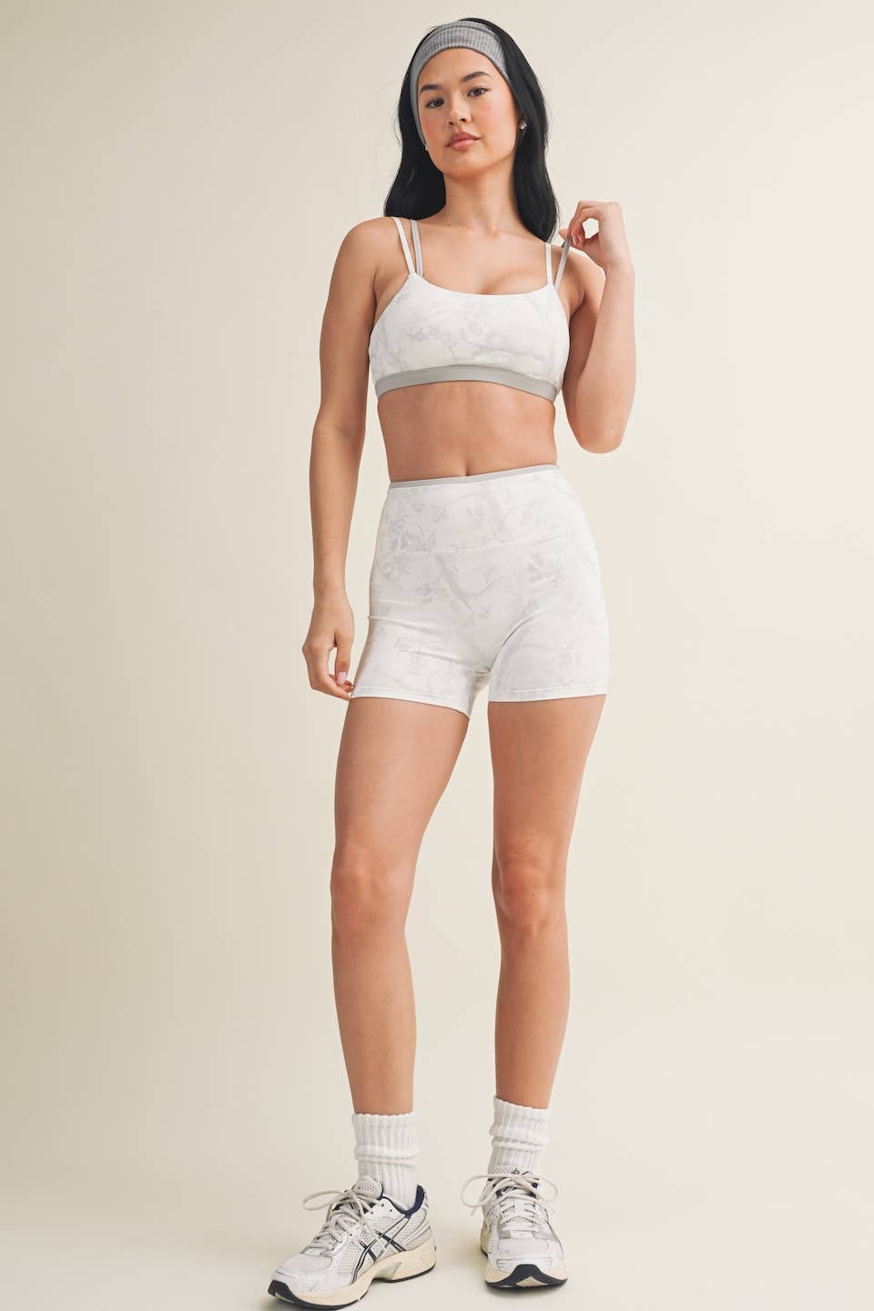 Camo Print Double Layered Sports Bra