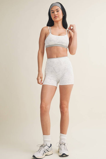 Camo Print Double Layered Sports Bra
