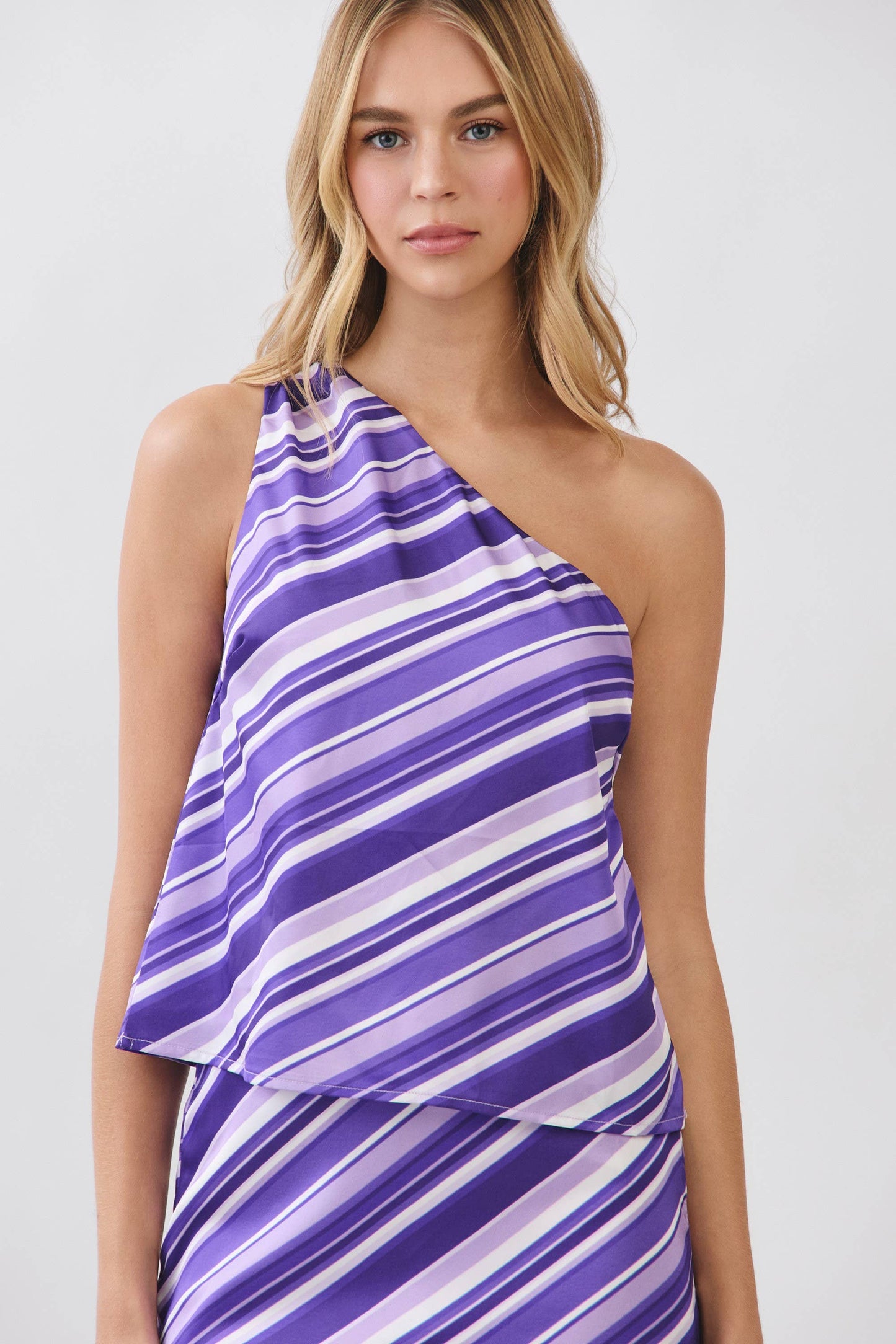 PURPLE & STRIPES Top