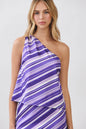 PURPLE & STRIPES Top