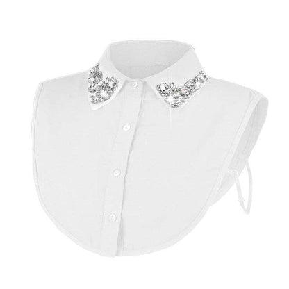 Diamond Studded Detachable Shirt Collar