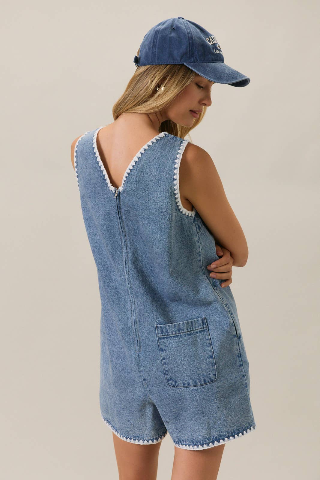 BRIAR DENIM ROMPER