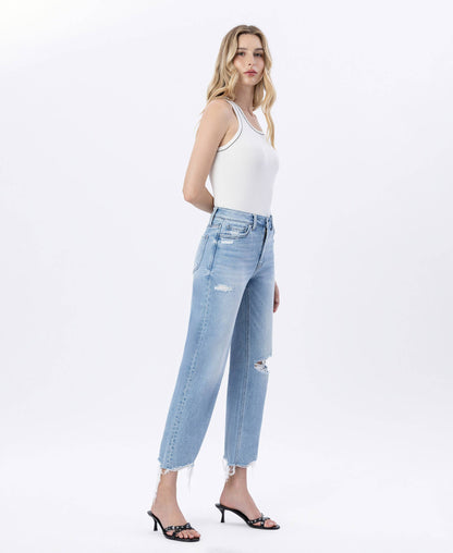 Jaylene Crop Slim Wide Jeans