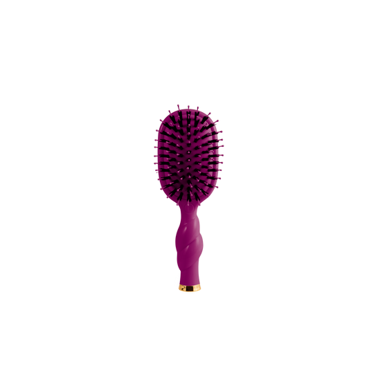 Mini Boar Bristle Hair Brush - Mulberry