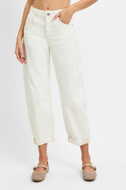 JESSIE HIGH RISE BARREL JEANS