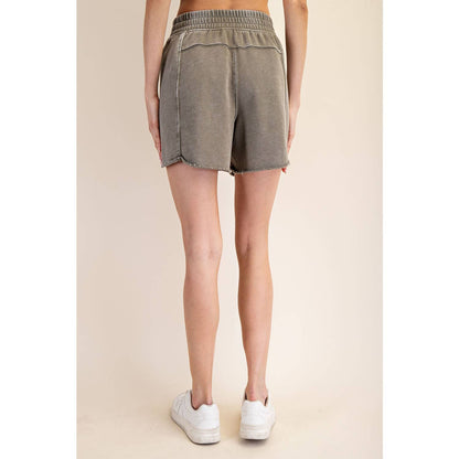 MINERAL WASHED TERRY SHORT