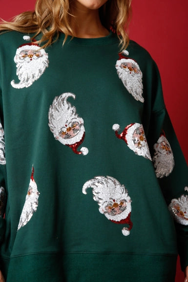 Santa Sequin Sweatshirt