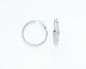 CZ Silver Hoops