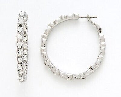 Large Silver Hoops