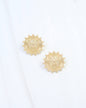 Carmen Coin Earring Tiger Worn Gold