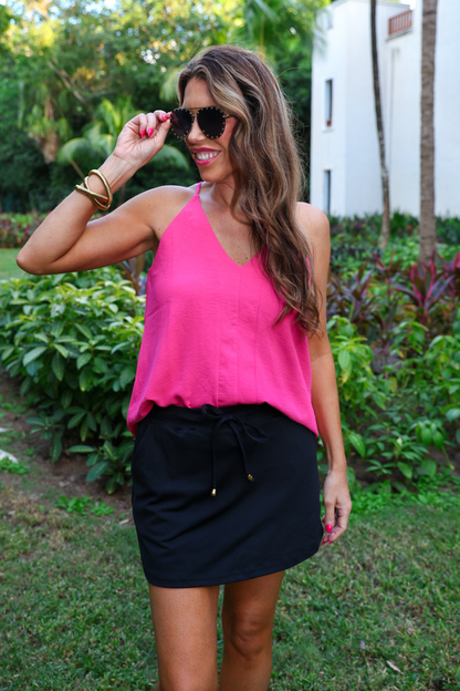 Friday Nights Dark Black Skort