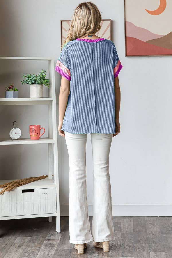 Block Top Ribbed
