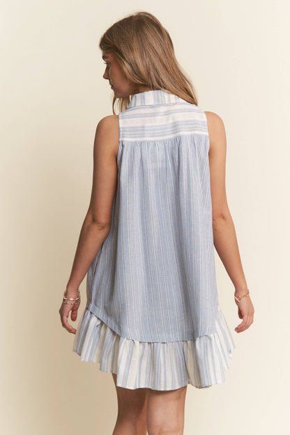 Anastasia Striped Mini Dress