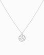 Volleyball Cutout Pendant Necklace