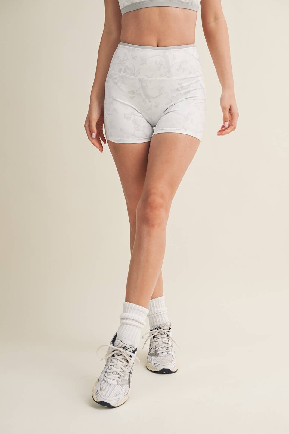 Camo Print Biker Shorts