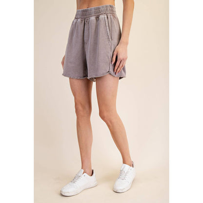 MINERAL WASHED TERRY SHORT