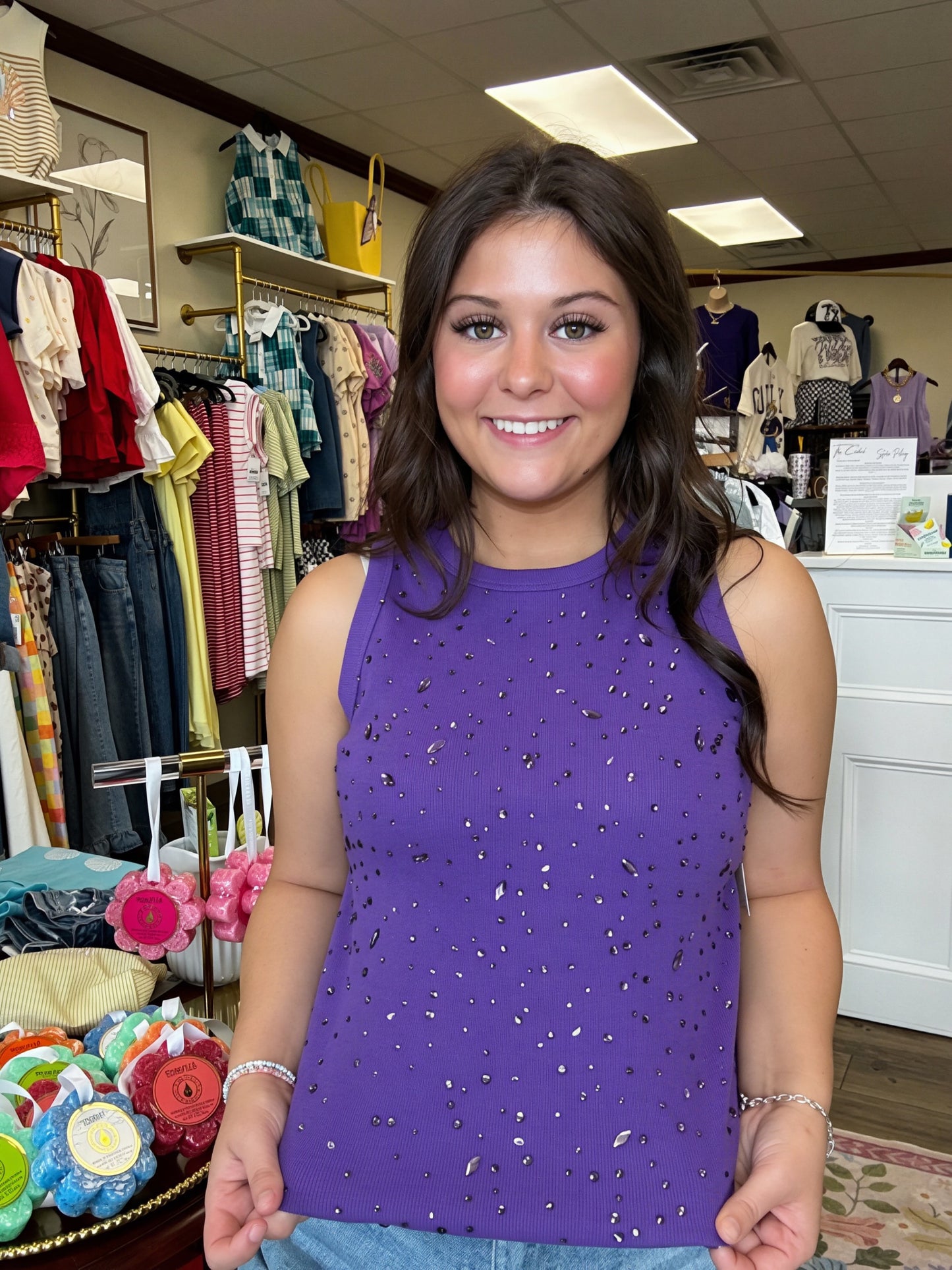 ROYAL RHINESTONE TANK