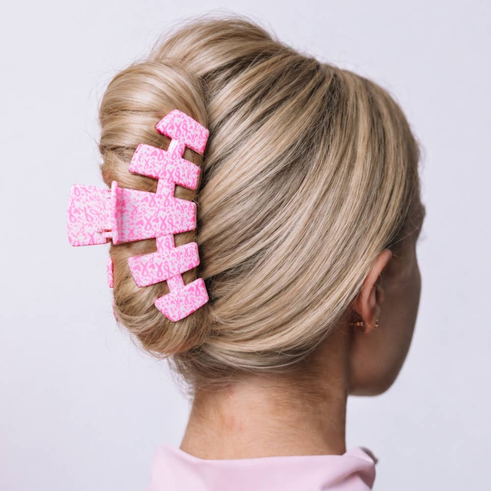 Classic | Breast Cancer Awareness | Large | Claw Clip
