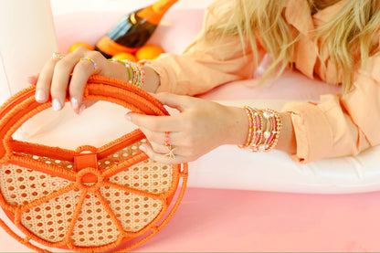 Hot Pink Pearl Bracelet