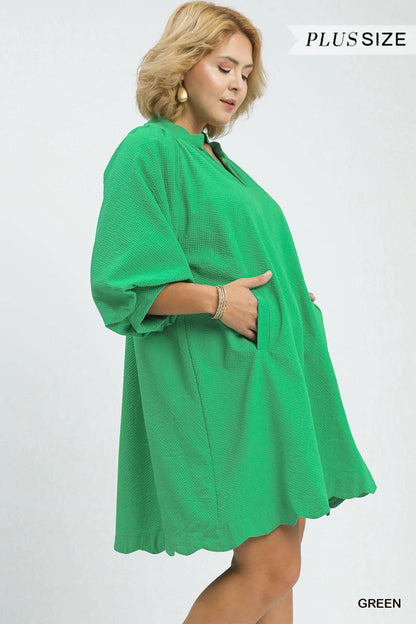 Tory Textured Pocket Mini Dress
